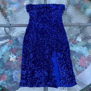 Fashion Nova Lana Sequin Midi Dress